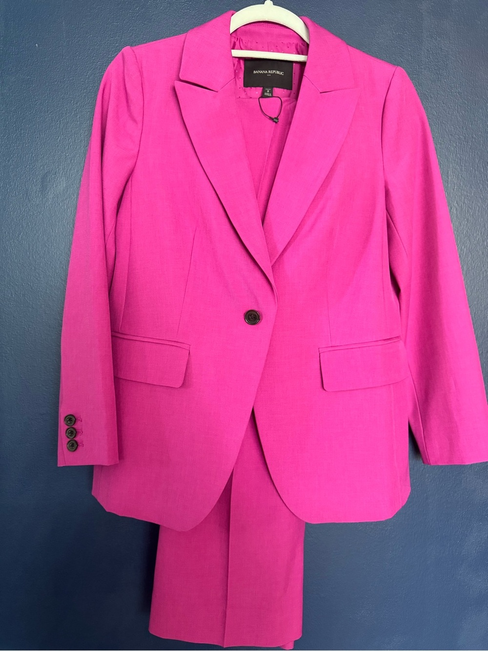 2 piece Banana Republic Bright Fuchsia Women's Blazer and pant
